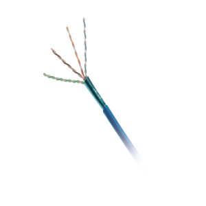 bobina de cable utp de 4 pares, vari matrix, cat6a, 23 awg, cmp (plenum), color azul, 305m