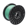 bobina de cable utp de 4 pares, vari matrix, cat6a, 23 awg, cmr (riser), color verde, 305m
