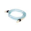 jumper pviq de fibra Óptica multimodo 50/125 om4, lc lc duplex, lszh, color aqua, 3 metros