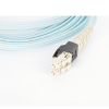 jumper pviq de fibra Óptica multimodo 50/125 om4, lc lc duplex, lszh, color aqua, 3 metros
