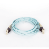 jumper pviq de fibra Óptica multimodo 50/125 om4, lc lc duplex, lszh, color aqua, 3 metros