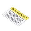 etiqueta de videovigilancia en vinil adhesivo mate / paquete con 10