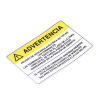 etiqueta de videovigilancia en vinil adhesivo mate / paquete con 10