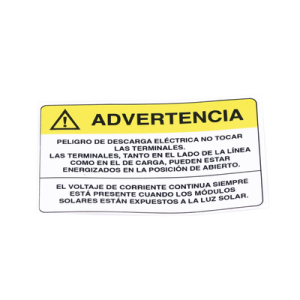 etiqueta de videovigilancia en vinil adhesivo mate / paquete con 10