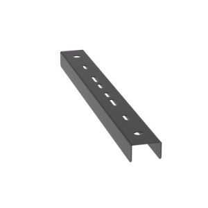 soporte tipo trapecio para charola wire basket, hasta 12 in (300 mm) de ancho, uso con varillas roscadas de 1/2 in, color negro