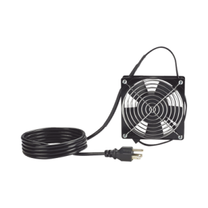 ventilador para instalación en gabinete panzone wme3bl, wme6bl, y wme9bl, de 115 vca, y cable de corriente de 1.8m