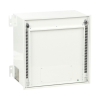 gabinete panzone premium, de montaje en techo, con 8 ur para equipo pasivo, fabricado en acero, color blanco