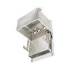 gabinete panzone premium, de montaje en techo, con 8 ur para equipo pasivo, fabricado en acero, color blanco