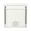 gabinete panzone premium, de montaje en techo, con 2 ur para equipo activo y 6 ur para paneles de parcheo, fabricado en acero, color blanco
