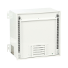 gabinete panzone premium, de montaje en techo, con 2 ur para equipo activo y 6 ur para paneles de parcheo, fabricado en acero, color blanco