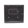gabinete panzone de montaje en pared, de 19in, puerta con ventana de seguridad, 12 ur, 762mm de profundidad, color negro