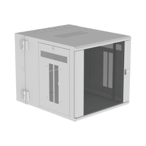 gabinete panzone de montaje en pared, de 19in, puerta con ventana de seguridad, 12 ur, 762mm de profundidad, color blanco