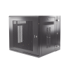 gabinete panzone de montaje en pared, de 19in, puerta ventilada, 12 ur, 635mm de profundidad, color negro