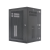 gabinete panzone de montaje en pared, de 19in, puerta ventilada, 18 ur, 635mm de profundidad, color negro