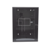 gabinete panzone de montaje en pared, de 19in, puerta con ventana de seguridad, 18 ur, 635mm de profundidad, color negro