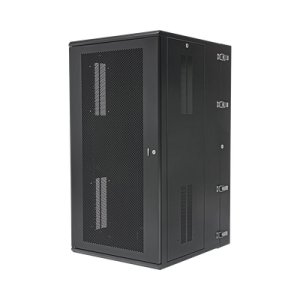 gabinete panzone de montaje en pared, de 19in, puerta ventilada, 26 ur, 762mm de profundidad, color negro