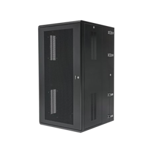 gabinete panzone de montaje en pared, de 19in, puerta ventilada, 26 ur, 635mm de profundidad, color negro