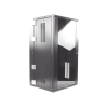 gabinete panzone de montaje en pared, de 19in, puerta con ventana de seguridad, 26 ur, 635mm de profundidad, color negro