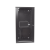 gabinete panzone de montaje en pared, de 19in, puerta con ventana de seguridad, 26 ur, 635mm de profundidad, color negro