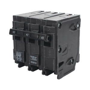 interruptor automático enchufable tipo qp 3 polos, 40 amp