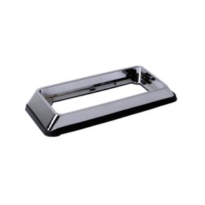 bisel cromado con empaque para luces quadraflare 7x3
