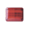 luz de advertencia quadraflare led, flasher integrado y mica de color rojo