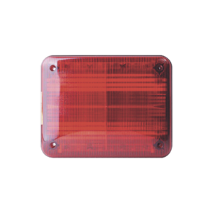 luz de advertencia quadraflare led, flasher integrado y mica de color rojo