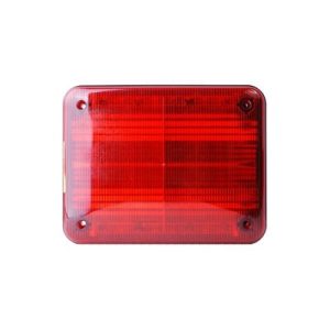 luz de advertencia quadraflare led, flasher integrado y mica de color rojo
