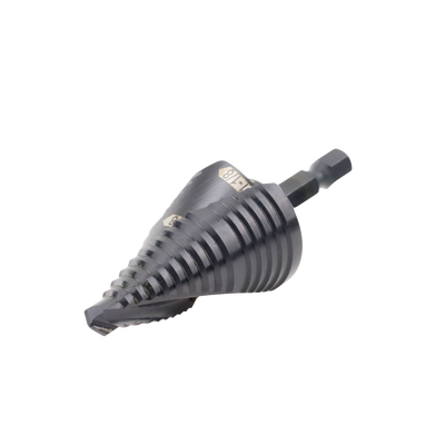 broca escalonada 12 en 1, de liberación rápida, acanaladura en espiral, produce agujeros de 2 3 cm e intermedios. 10x más durable broca escalonada 12 en 1, de liberación rápida, acanaladura en espiral, produce agujeros de 2 3 cm e intermedios. 10x más durable
