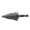 broca escalonada 12 en 1, de liberación rápida, acanaladura en espiral, produce agujeros de 2 3 cm e intermedios. 10x más durable