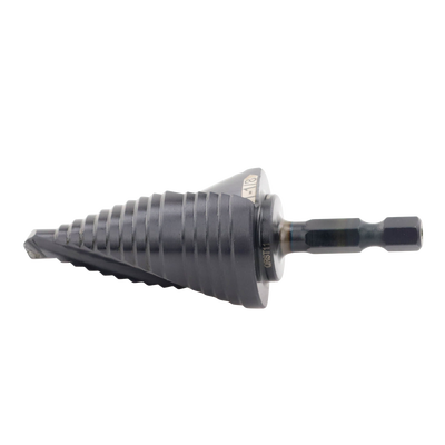 broca escalonada 12 en 1, de liberación rápida, acanaladura en espiral, produce agujeros de 2 3 cm e intermedios. 10x más durable broca escalonada 12 en 1, de liberación rápida, acanaladura en espiral, produce agujeros de 2 3 cm e intermedios. 10x más durable