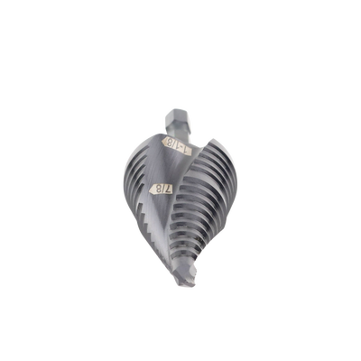 broca escalonada 12 en 1, de liberación rápida, acanaladura en espiral, produce agujeros de 2 3 cm e intermedios. 10x más durable broca escalonada 12 en 1, de liberación rápida, acanaladura en espiral, produce agujeros de 2 3 cm e intermedios. 10x más durable