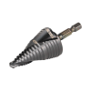 broca escalonada 12 en 1, de liberación rápida, acanaladura en espiral, produce agujeros de 2 3 cm e intermedios. 10x más durable