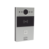 videoportero de 1 botón / lector de tarjetas mifare y prox em / notificación a app / 100% en la nube / notificación por llamada telefónica / sip / onvif / ip65 / cámara 2mp / panel de aluminio / control de 2 puertas