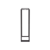 rack de cuatro postes estándar de 19", rieles con orificio para tuerca enjaulada, profundidad máxima de 41.5 in, 45 unidades de rack, color negro
