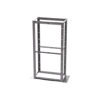 rack de cuatro postes estándar de 19", rieles con orificio para tuerca enjaulada, profundidad máxima de 41.5 in, 45 unidades de rack, color negro rack de cuatro postes estándar de 19", rieles con orificio para tuerca enjaulada, profundidad máxima de 41.5 in, 45 unidades de rack, color negro