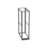 rack de cuatro postes estándar de 19", rieles con orificio para tuerca enjaulada, profundidad máxima de 41.5 in, 45 unidades de rack, color negro