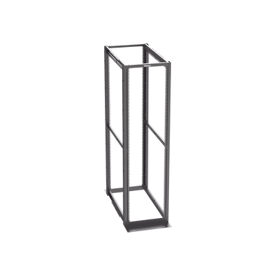 rack de cuatro postes estándar de 19", rieles con orificio para tuerca enjaulada, profundidad máxima de 41.5 in, 45 unidades de rack, color negro rack de cuatro postes estándar de 19", rieles con orificio para tuerca enjaulada, profundidad máxima de 41.5 in, 45 unidades de rack, color negro