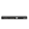 routerboard, cpu 2 núcleos, 10 puertos gigabit ethernet, 1 puerto sfp, 1 gb memoria, licencia nivel 5, montaje rack
