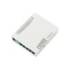 routerboard, 5 puertos gigabit ethernet, 1 puerto usb, wifi 2.4 ghz 802.11b/g/n, antena de 2.5 dbi hasta 1w de potencia
