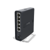 (hap ac lite tower) 5 puertos fast ethernet, wifi doble banda 802.11ac, base tipo torre