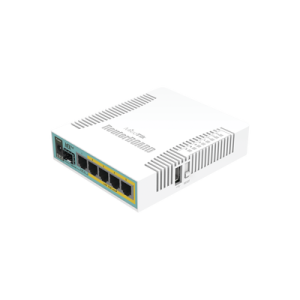 (hex poe) routerboard 5 puertos gigabit ethernet poe 802.3at, 1 puerto usb