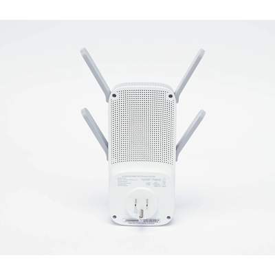 repetidor / extensor de cobertura wifi ac, 2600 mbps, doble banda 2.4 ghz y 5 ghz, con 1 puerto 10/100/1000 mbps, 4 antenas externas repetidor / extensor de cobertura wifi ac, 2600 mbps, doble banda 2.4 ghz y 5 ghz, con 1 puerto 10/100/1000 mbps, 4 antenas externas