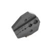 mordaza para plegar conectores de anillo en rg 58/u, rg 59/u, rg 142/u, rg 8/x en tamaños 0.052", 0.068", 0.100", 0.213" y 0.255".