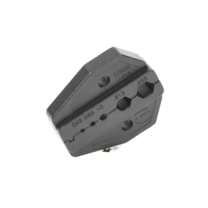 mordaza para plegar conectores de anillo en rg 58/u, rg 59/u, rg 142/u, rg 8/x en tamaños 0.052", 0.068", 0.100", 0.213" y 0.255".