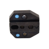 mordaza para plegar conectores de anillo en rg 58/u, rg 174/u y rg 316/u en tamaños de 0.213", 0.178", 0.068" y 0.042".