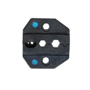 mordaza para plegar conectores de anillo en rg 58/u, rg 174/u y rg 316/u en tamaños de 0.213", 0.178", 0.068" y 0.042".