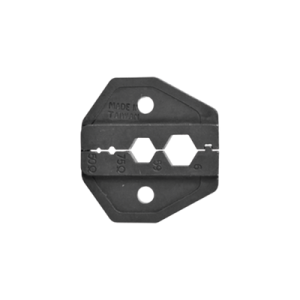 mordaza para plegar conectores de anillo en rg 6/u, rg 59/u, con tamaños 0.324", 0.255", 0.068" y 0.042".
