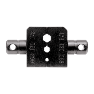 dado para plegar conectores de anillo con mordaza hex. de 0.068", 0.130" y 0.178" en lmr 100a, rg 174/u y rg 316/u.