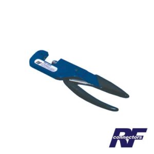 pinzas profesionales tipo pistón, para plegar conectores de anillo en cable coaxial.